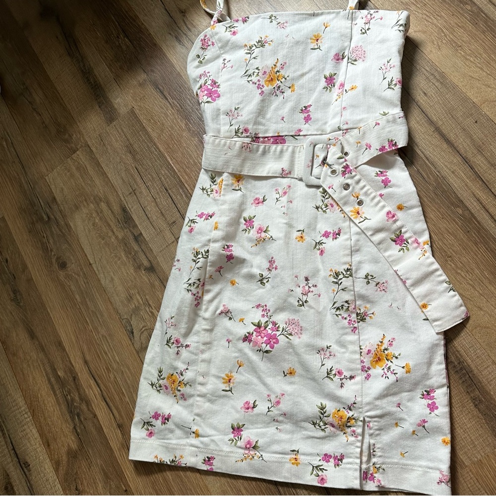 Floral belted dress